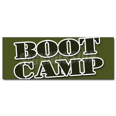 BOOT CAMP DECAL Sticker Fitness Run Trainer Weights Gym Sports Extreme